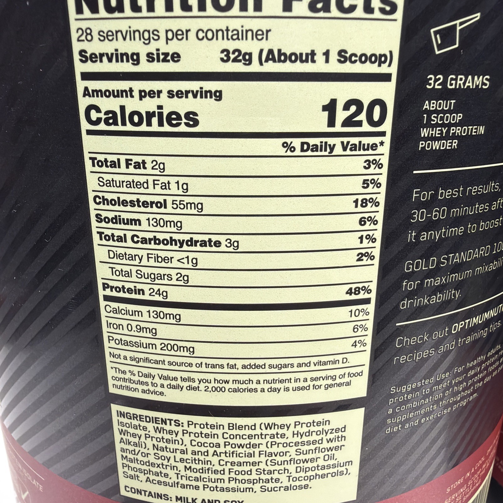 2 x Optimum Nutrition Gold Standard 100% Whey Protein Extreme Milk Chocolate 4LB