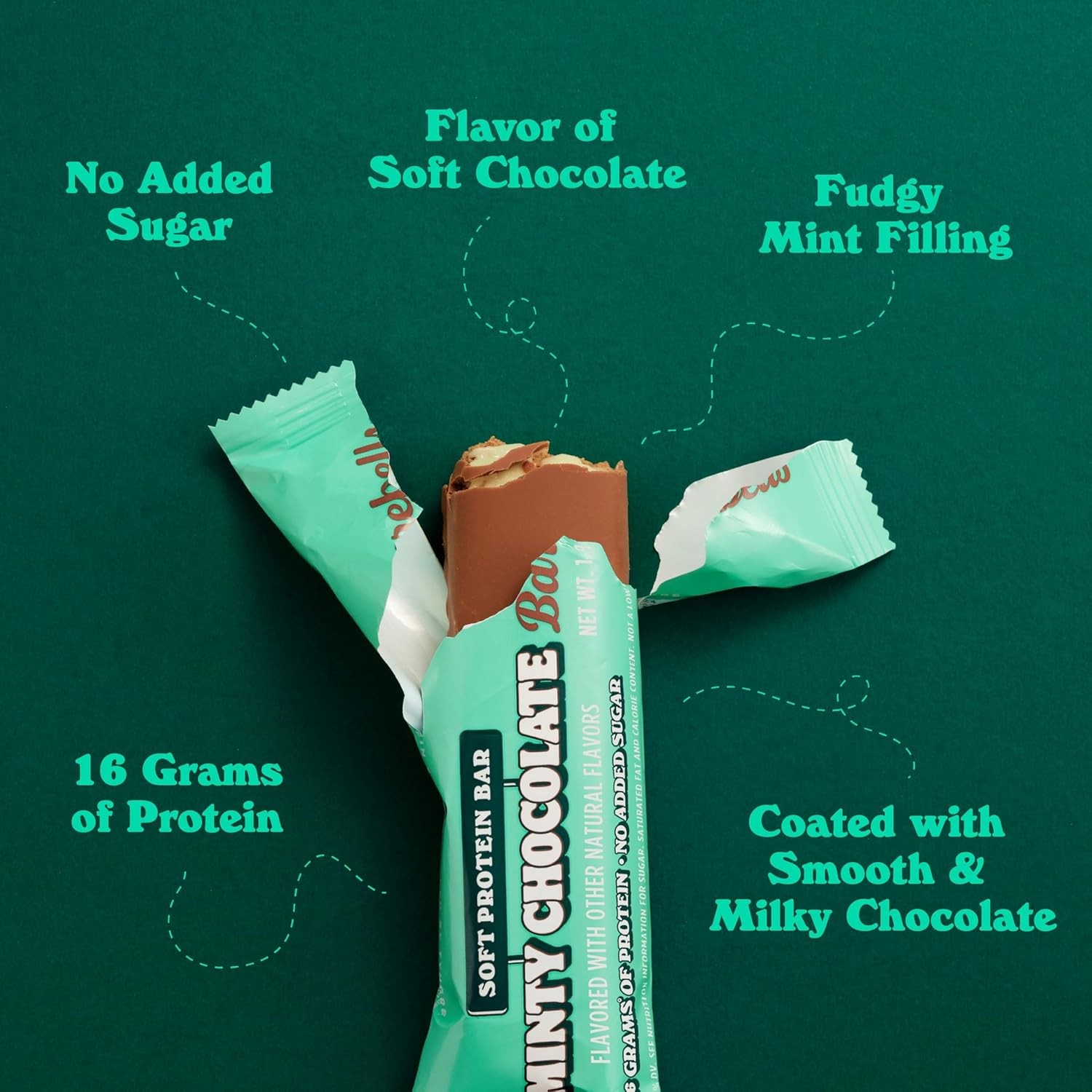 Barebells Soft Protein Bar Minty Chocolate 12 bars – Exp:02/26 – Pack of 2