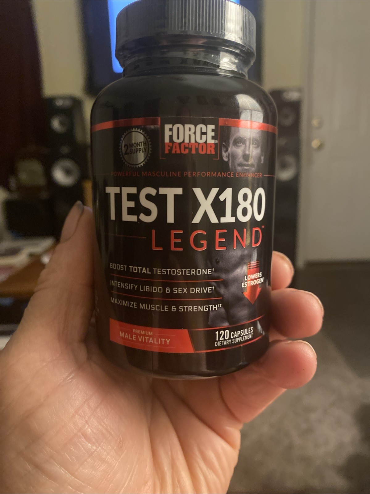 Force Factor Test X180 Legend ~ Test Booster Muscle Builder ~ 120 capsules NEW