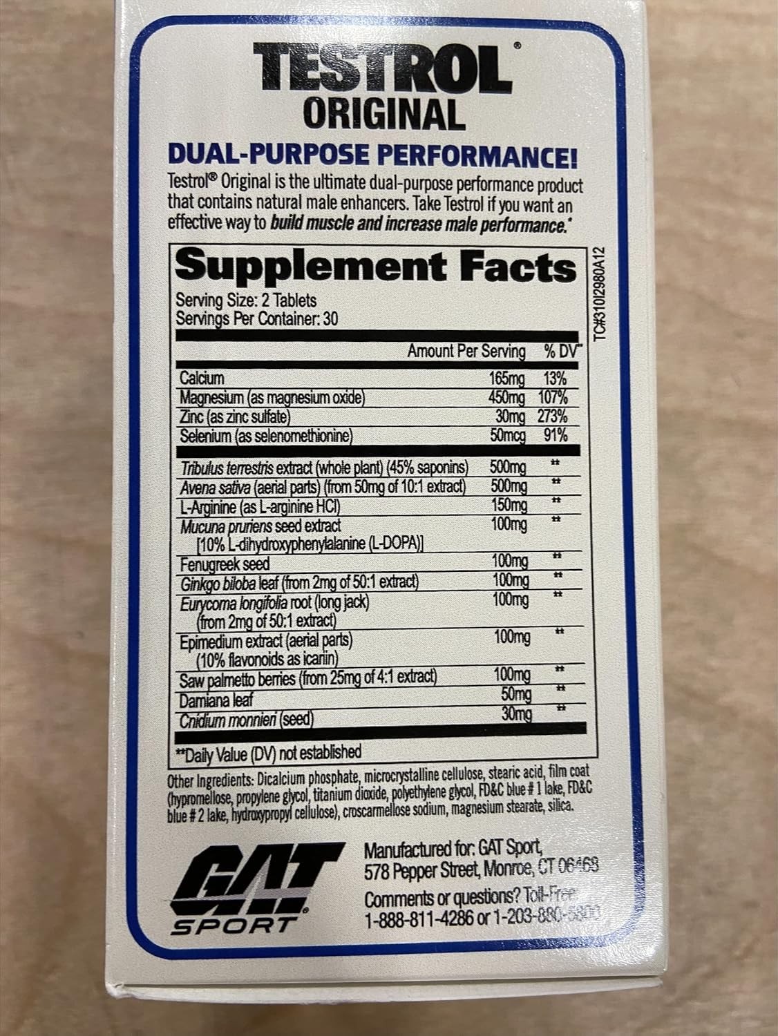 GAT Sport Testrol Original Test Booster | Male Performance, Vitality,…