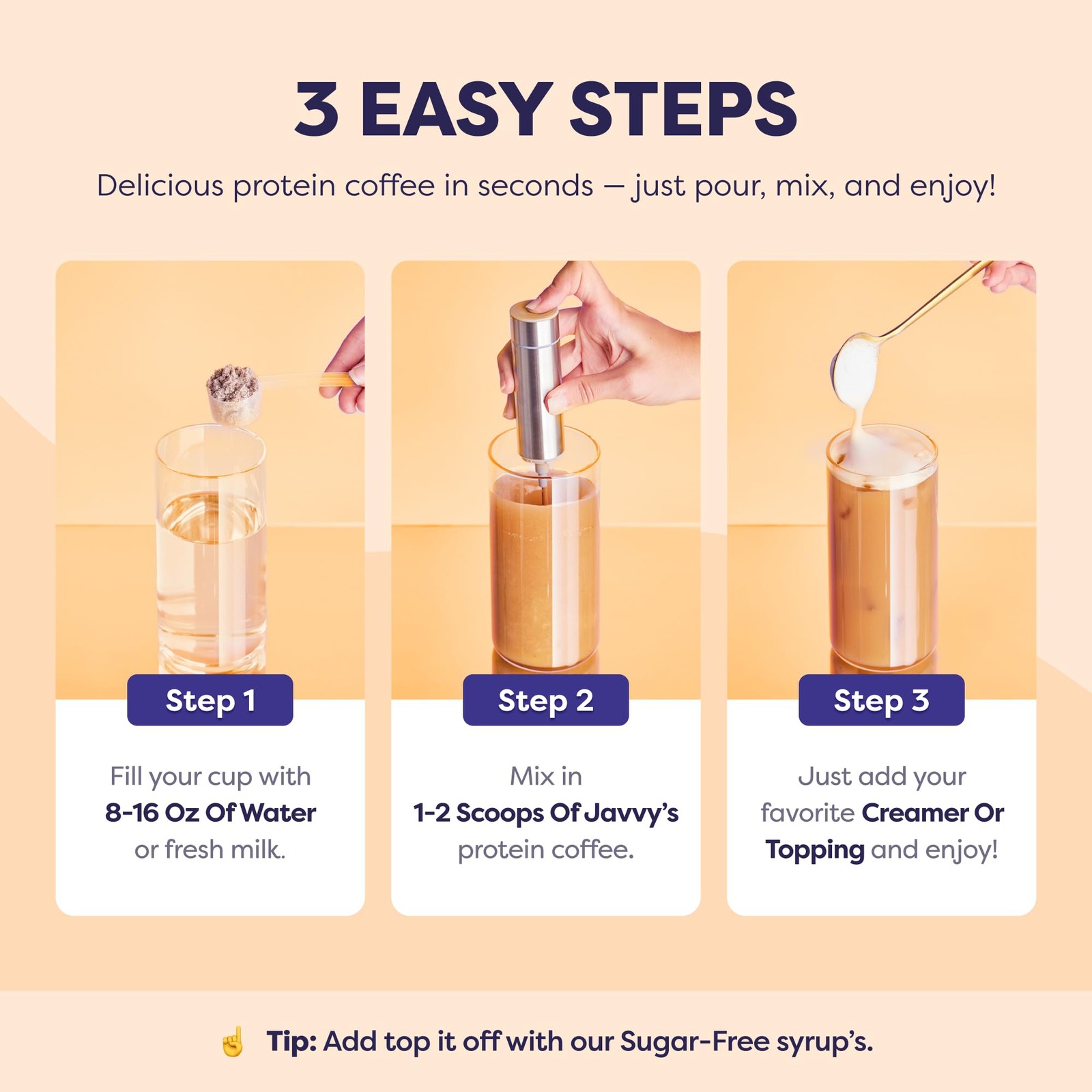 Javvy Protein Iced Coffee Premium Whey Protein & Instant Iced Coffees, 100% …