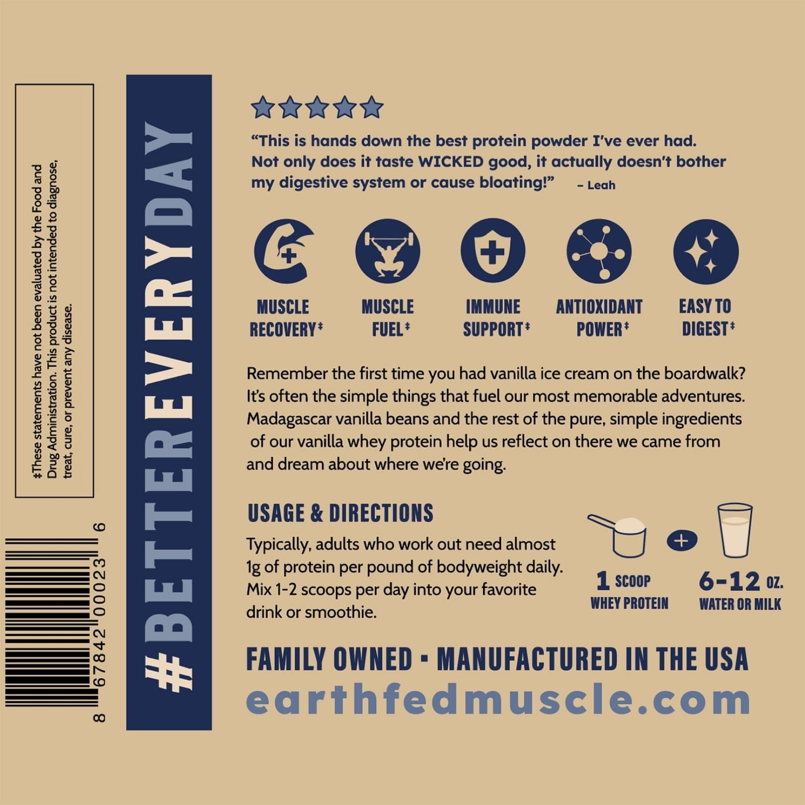 Whey Back Irish Grass Fed Whey Protein Isolate, Third-Party Certified. 25g Pr…
