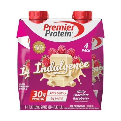 Premier Protein Shake INDULGENCE, White Chocolate Raspberry, 30g Protein, 170