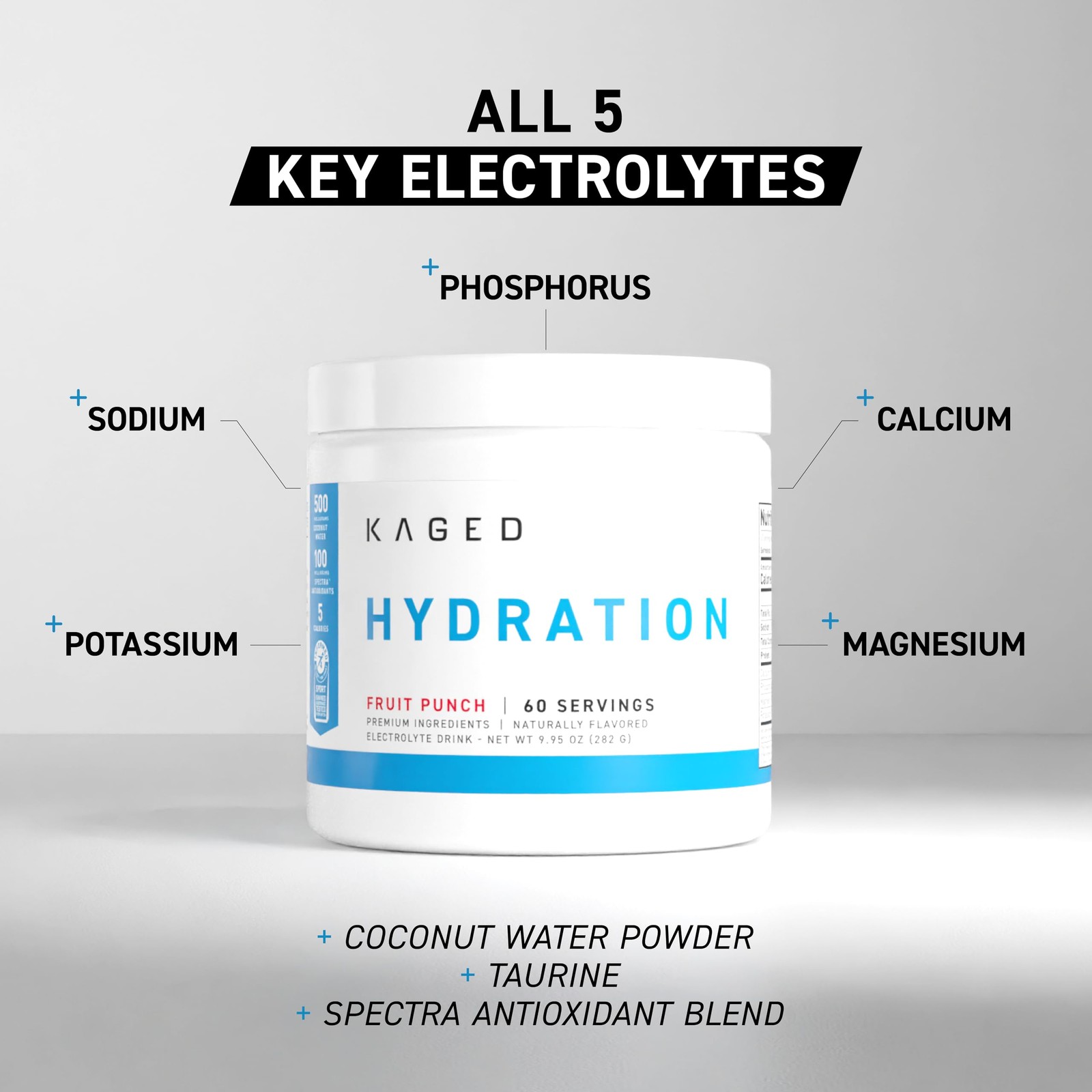 Hydra Charge Electrolyte Powder 11 Ounce Performance Endurance Hydration Drink