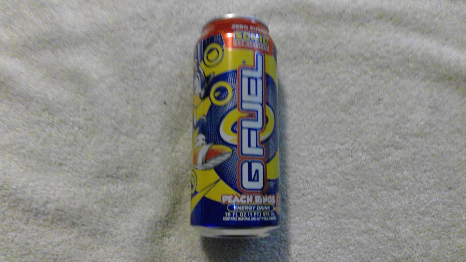 Limited Edition Sonic The Hedgehog Peach Rings GFuel Can Sega Genesis Gamer NEW