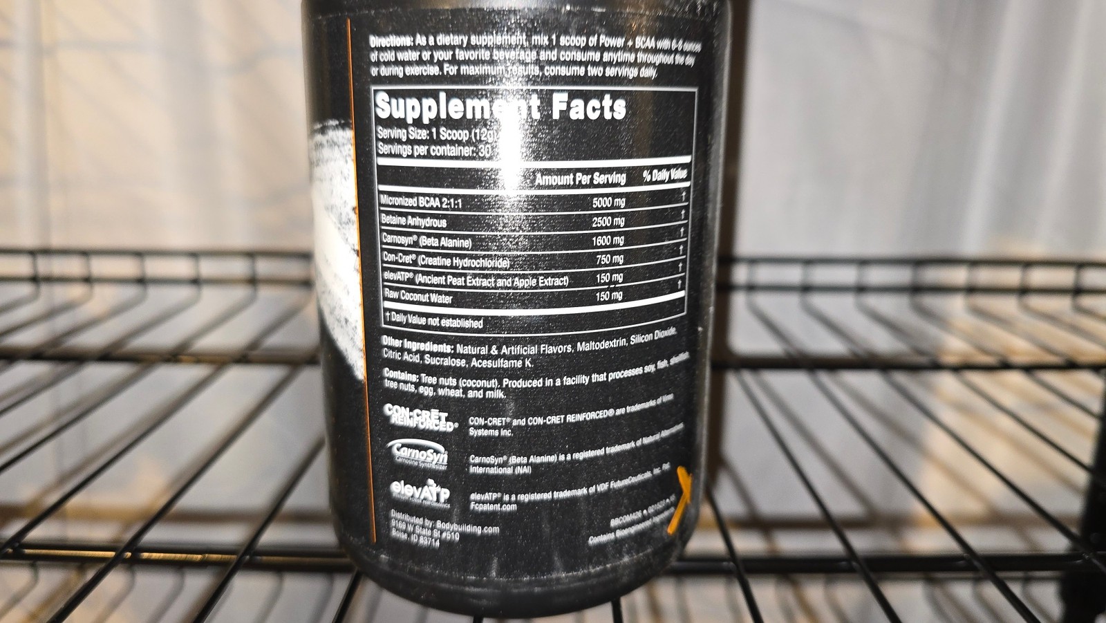 Bodybuilding.com Elite X Power BCAA Blue Slushie Creatine Exp 03/27