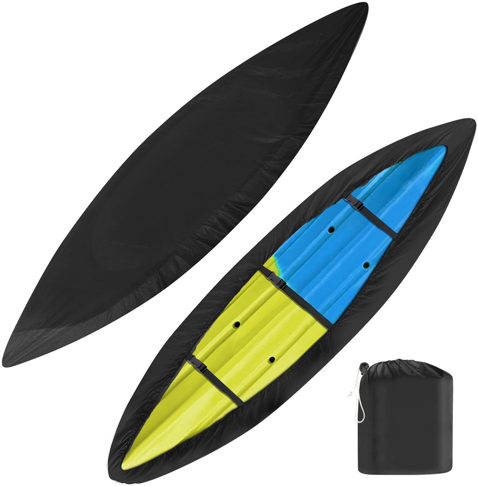 iCOVER Kayak Cover Waterproof Outdoor Storage Heavy Duty Canoe Boat UV Protect