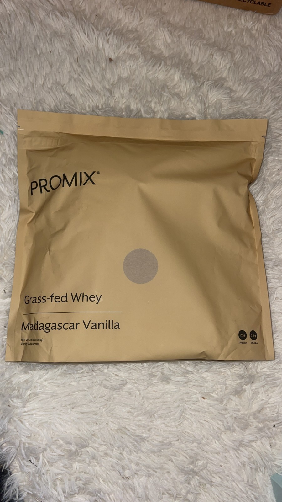 Promix Grass Fed Whey Protein Madagascar Vanilla 2.5lb Clean Protein