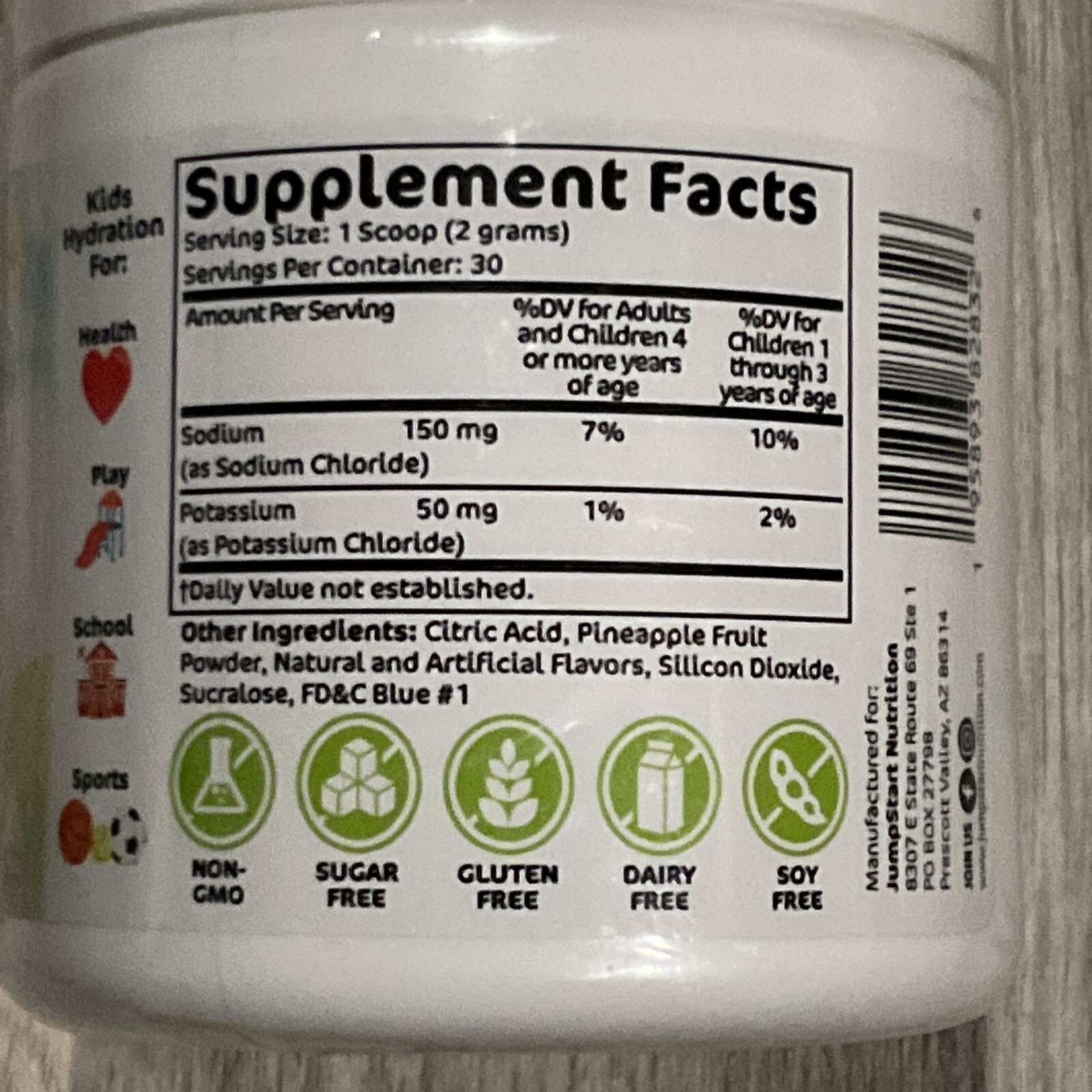 JumpStart Nutrition Kids Hydrate Electrolyte Powder, Exp 02/2025