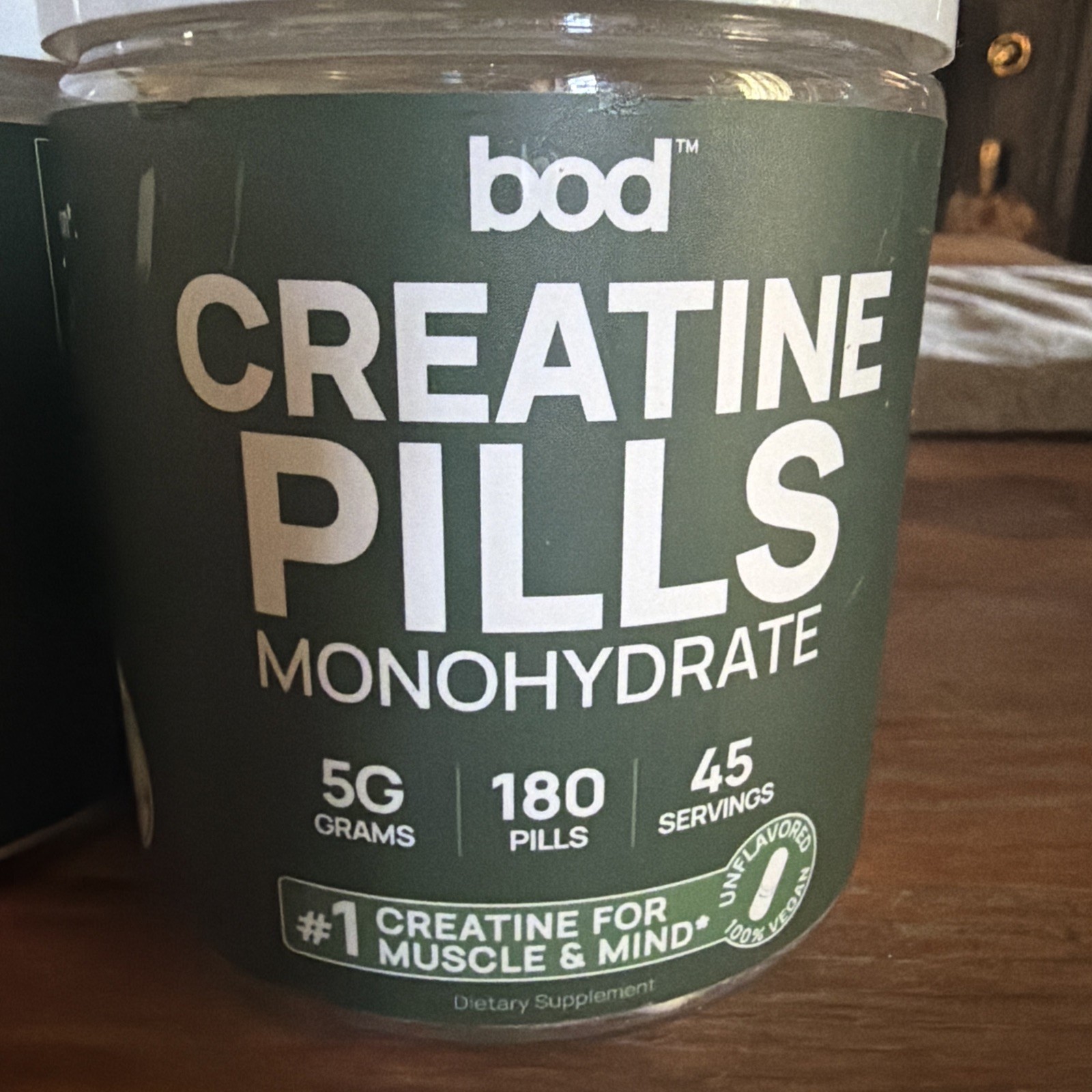 2 Pack BOD Creatine Monohydrate Capsules – 45 Servings 180 Caps (EXP:07/27)