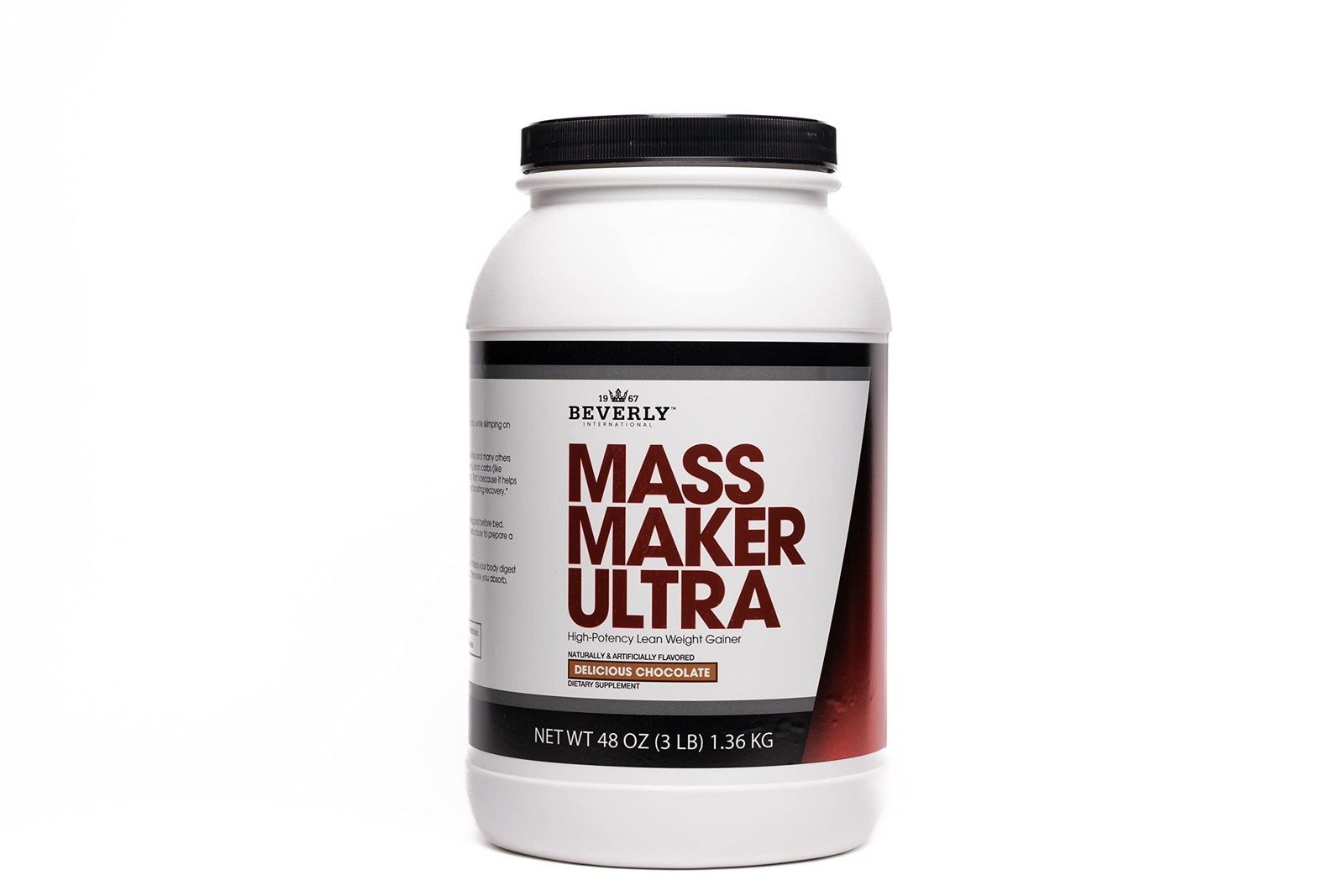 Beverly International Mass Maker Ultra Chocolate, 14 Servings, 3lb. Build Lea…
