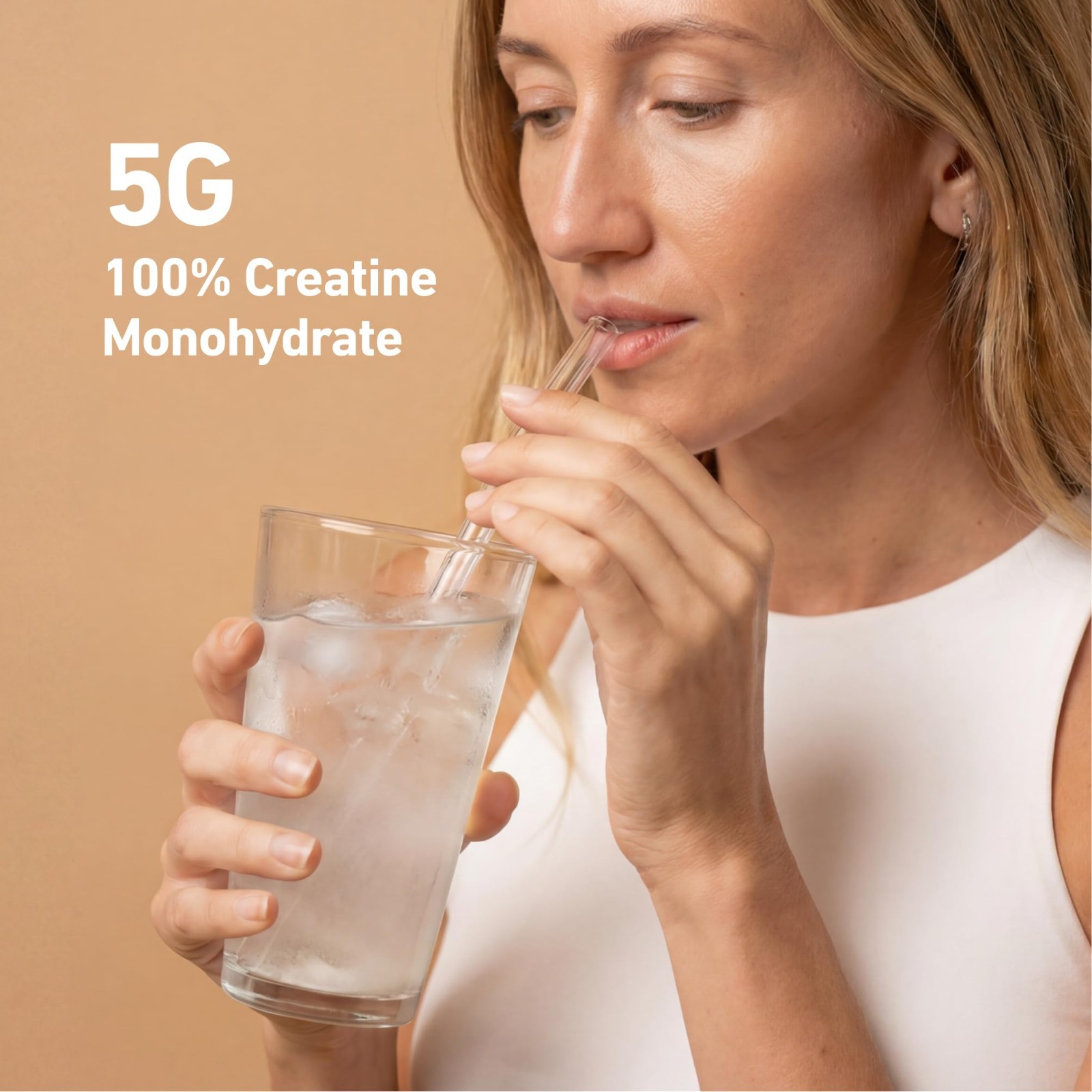 100% Pure Creatine Monohydrate Powder – Sugar Free, Unflavored, 5g/Serving, 1.1