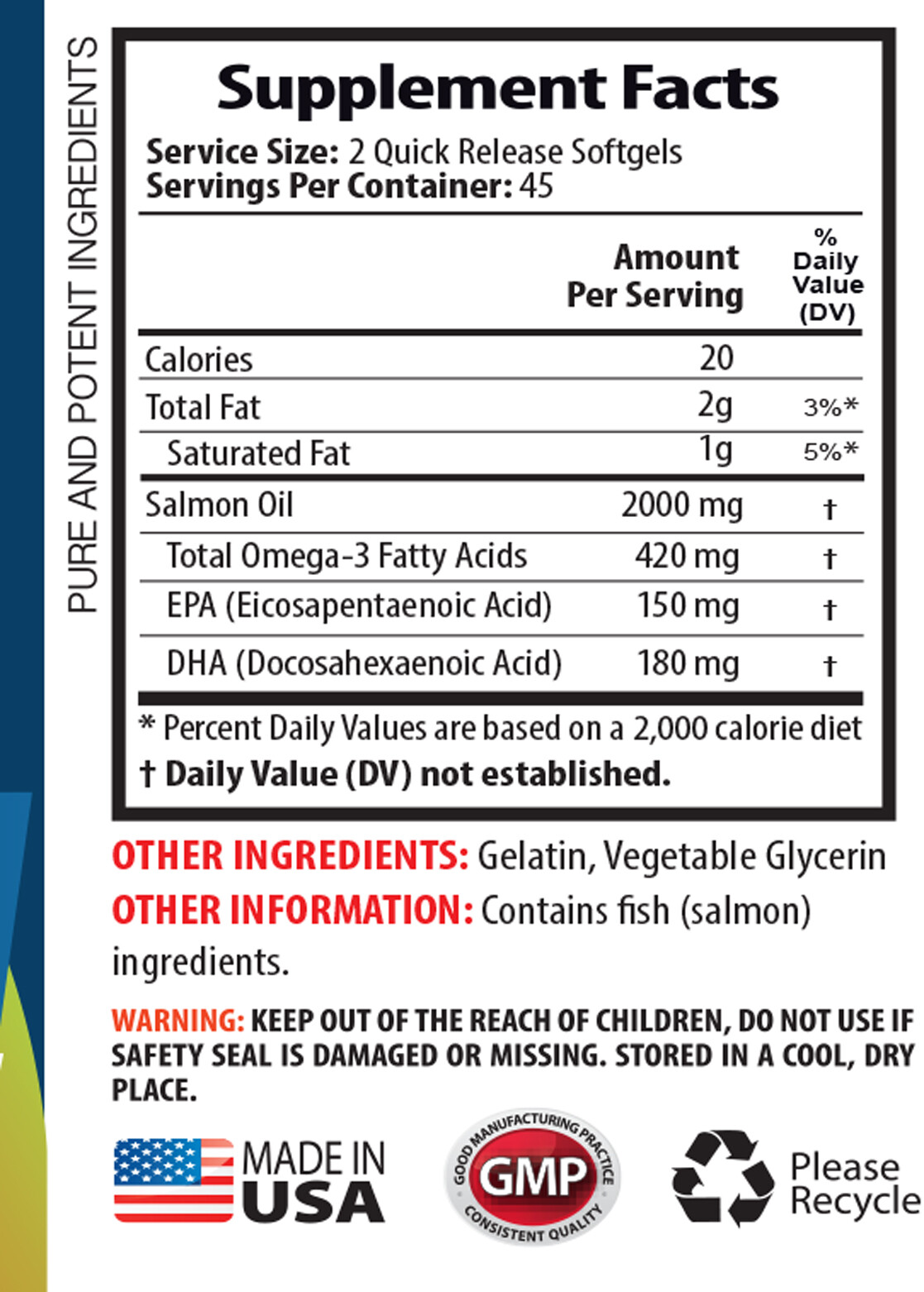 heart health omega-3 – ALASKAN SALMON OIL 2000MG – lower cholesterol (3B)