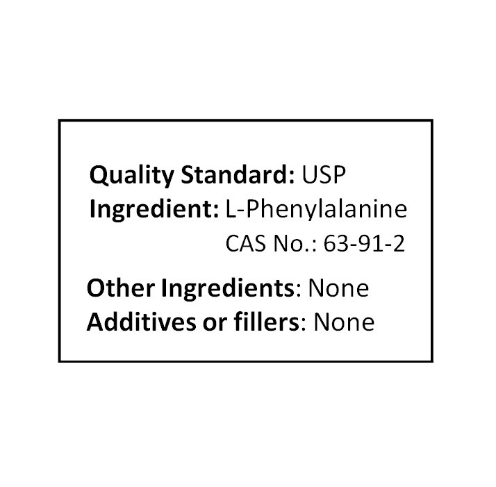 NuSci 250g pure L-Phenylalanine powder (8.8oz) USP healthy mental energy mood
