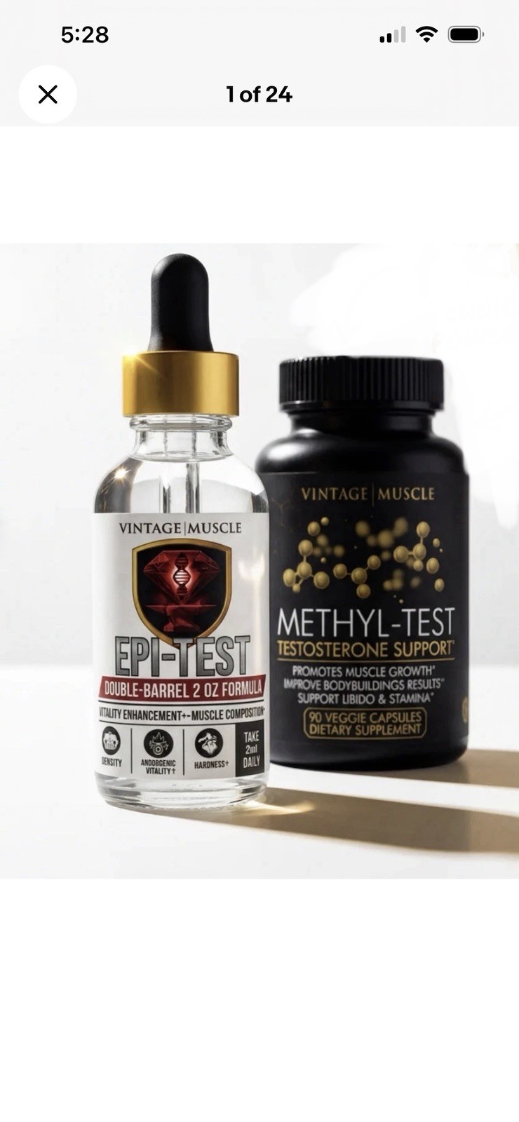 VM 💪Cycle🔁Bundle Deal:4&5DHEA:Rad,🧪Epi Test,GH Tropin, Pct W/Titan Test Base