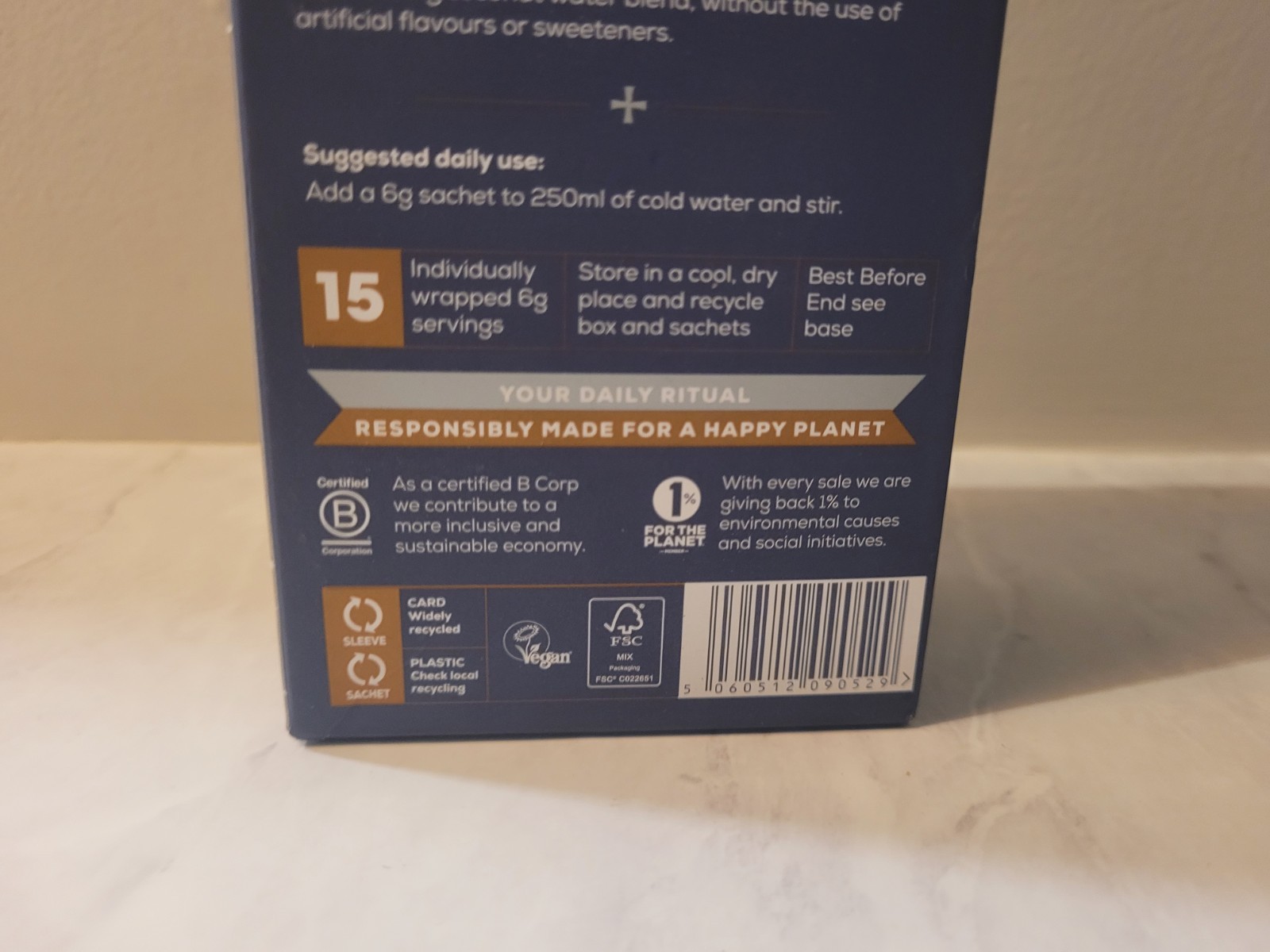 Ancient + Brave True Hydration Electrolyte Drink Mix Vegan Coconut Sachets