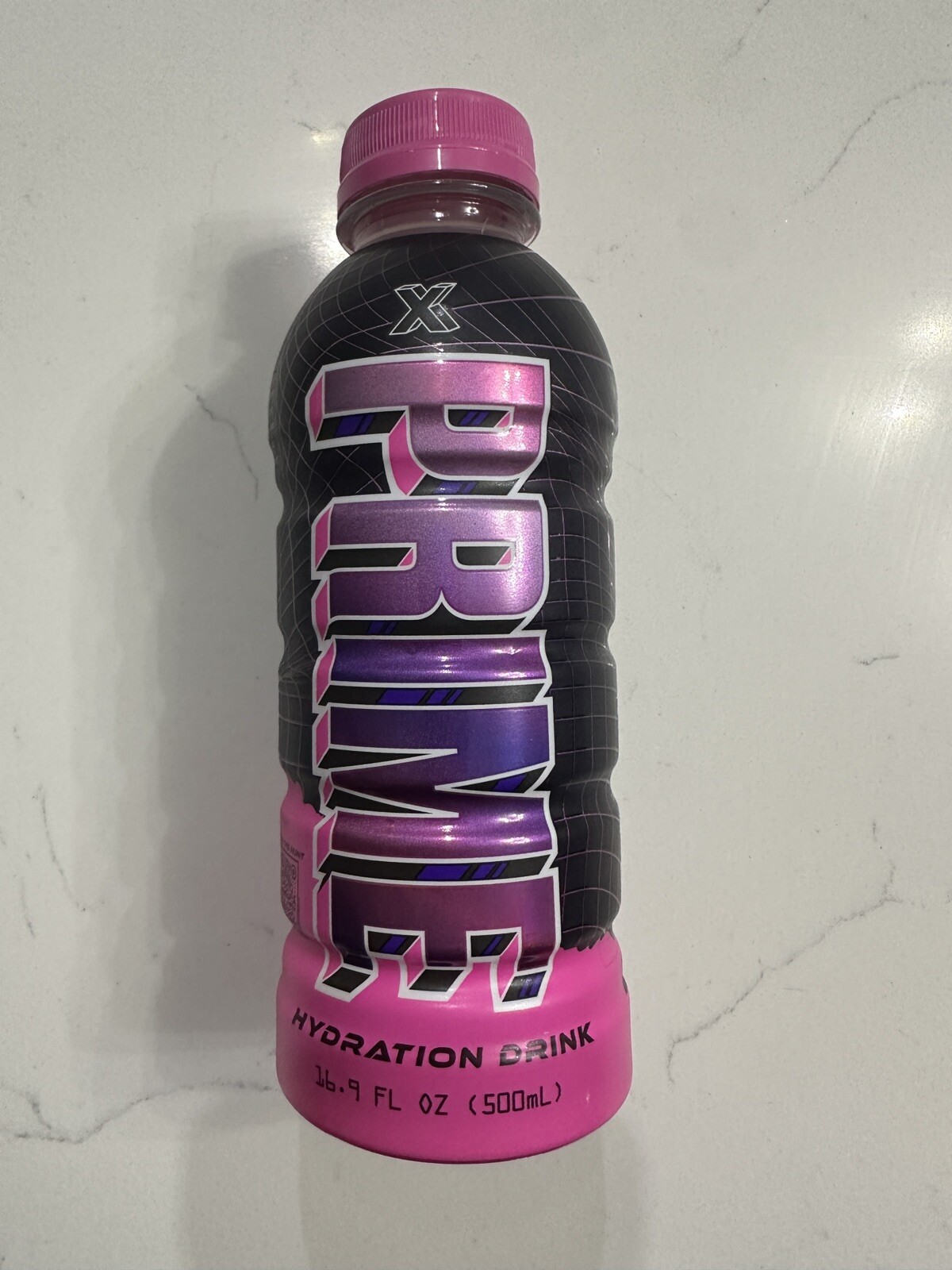 NEW PRIME X Treasure Hunt Hydration Drink 1 Full Holographic Pink Bottle