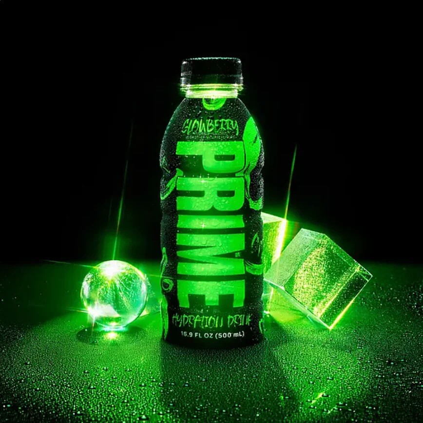 Prime Hydration Drink Glowberry, 16.9 Fluid Ounce (Pack of 15)