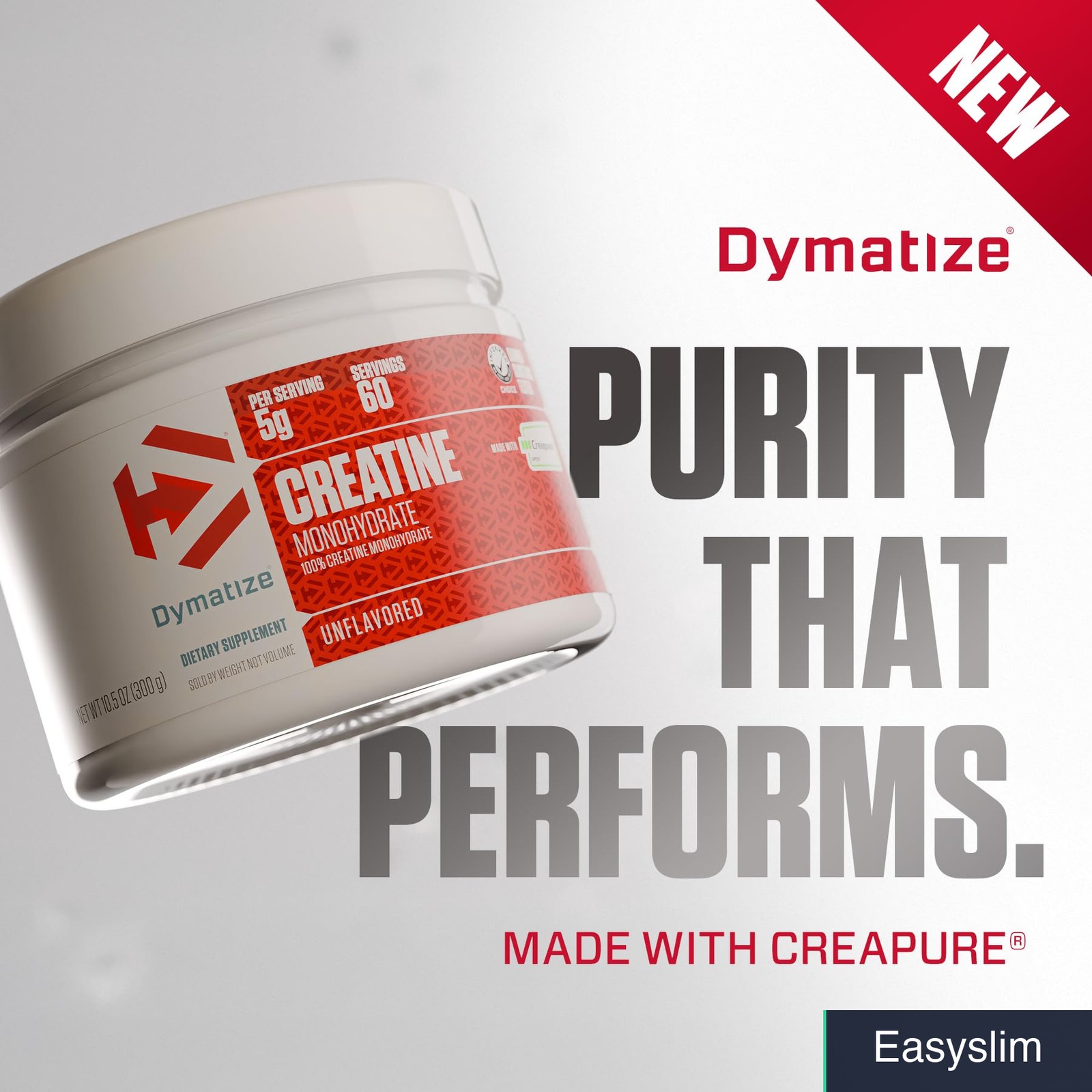 Creatine Monohydrate Powder with Creapure 5g Serving 60 Servings