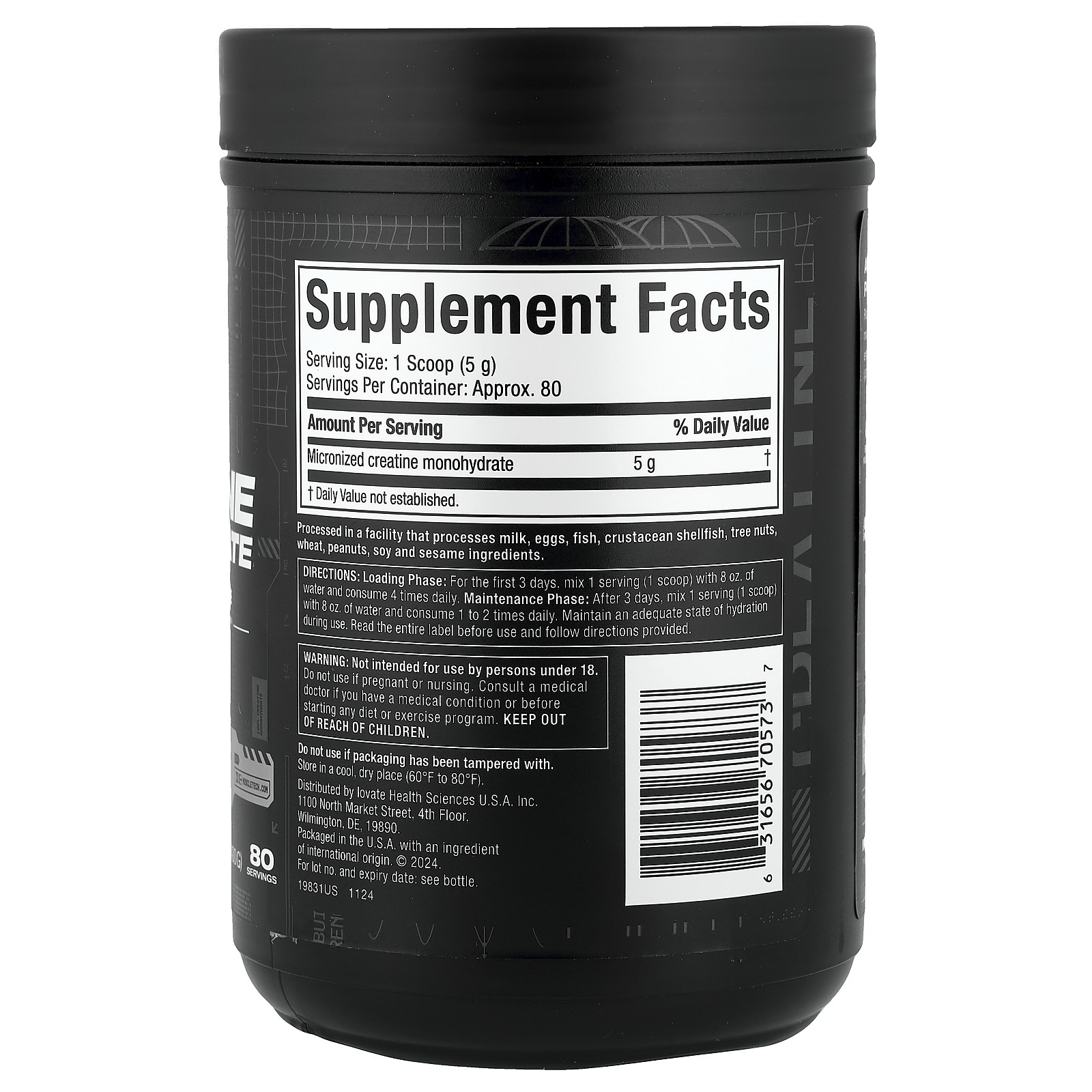 Muscletech, Essential Series, Platinum 100% Creatine, Unflavored, 14.11 oz