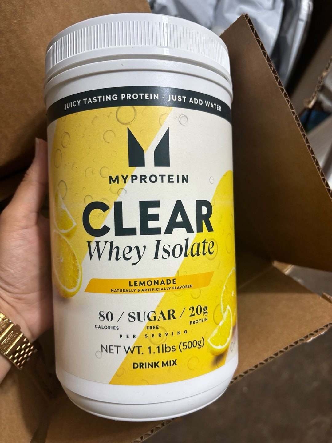 Myprotein Clear Whey Isolate Protein Powder, Lemonade, 1.1lbs (500g)