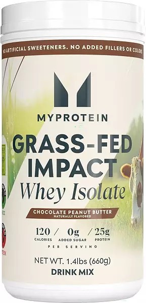 Myprotein Grass-Fed Whey Isolate Chocolatr Peanut Butter Exp 3/27