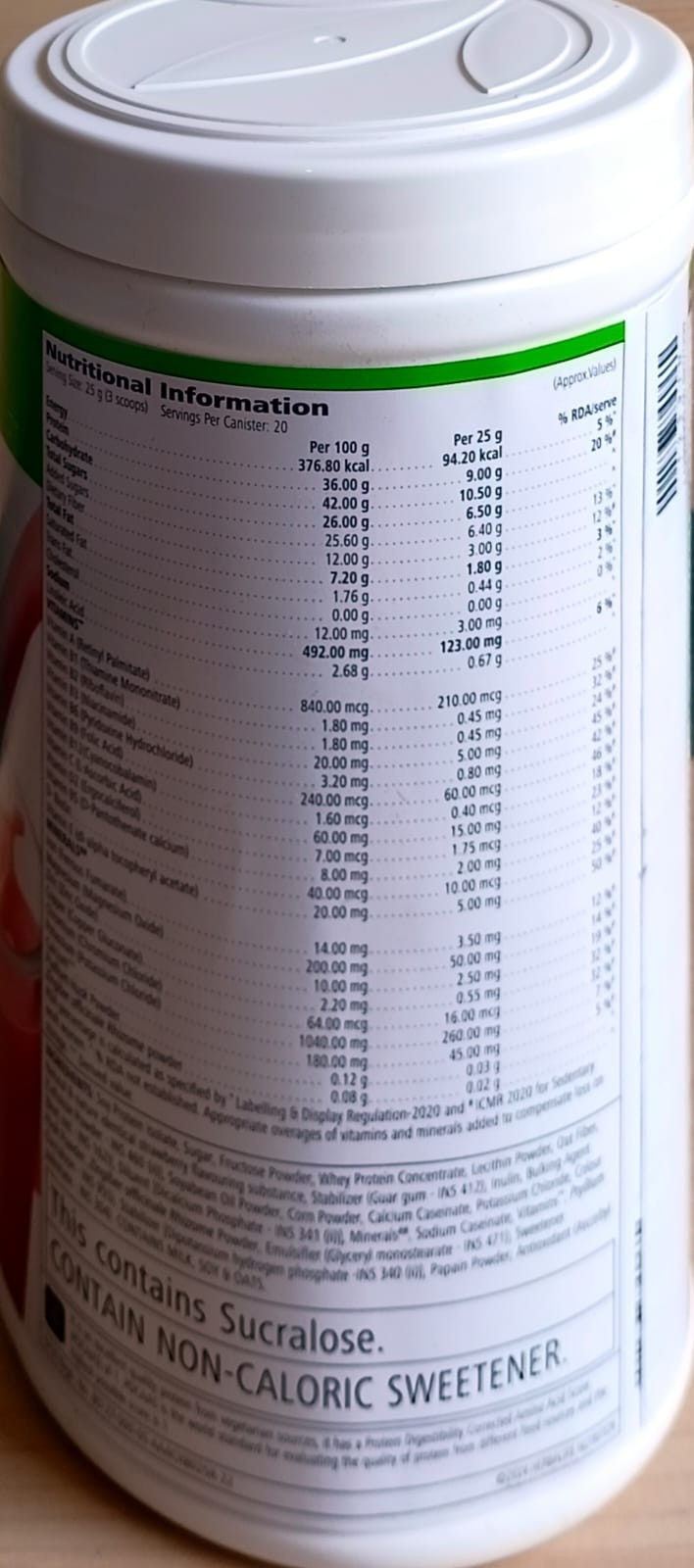 Herbal Life Nutrition Formula 1 Nutritional Shake Mix Strawberry Flavor 500 g fs