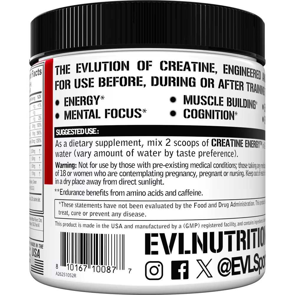 Creatine Energy – Supports Muscle Growth, Boosts Energy, Endurance & Cognition –