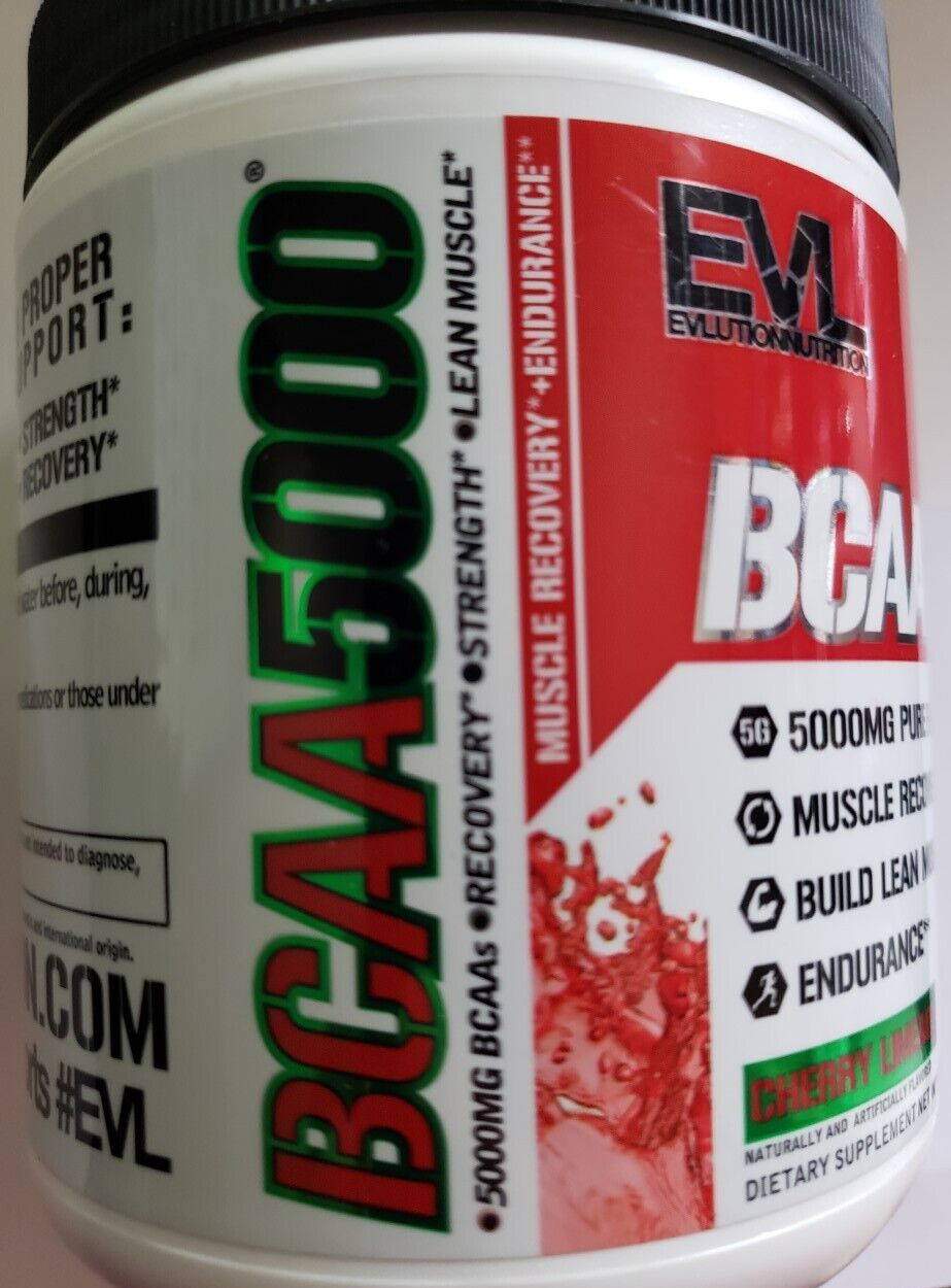 Evlution Nutrition – BCAA 5000 – CHERRY LIMEADE – 30 Servings – Exp 9/2025
