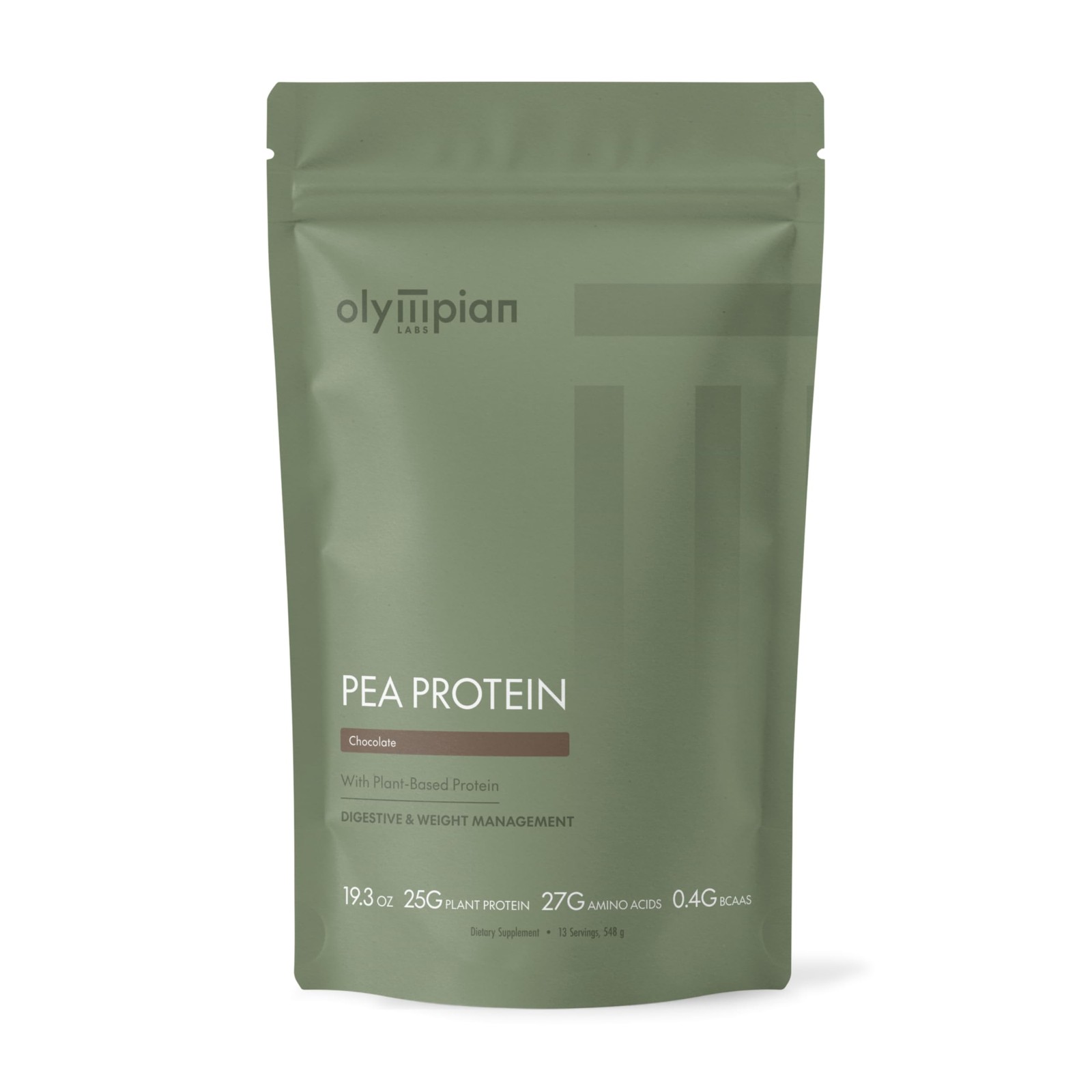 Olympian Labs Plant Based Pea Protein Powder Chocolate – 25G Of Protein Vegan