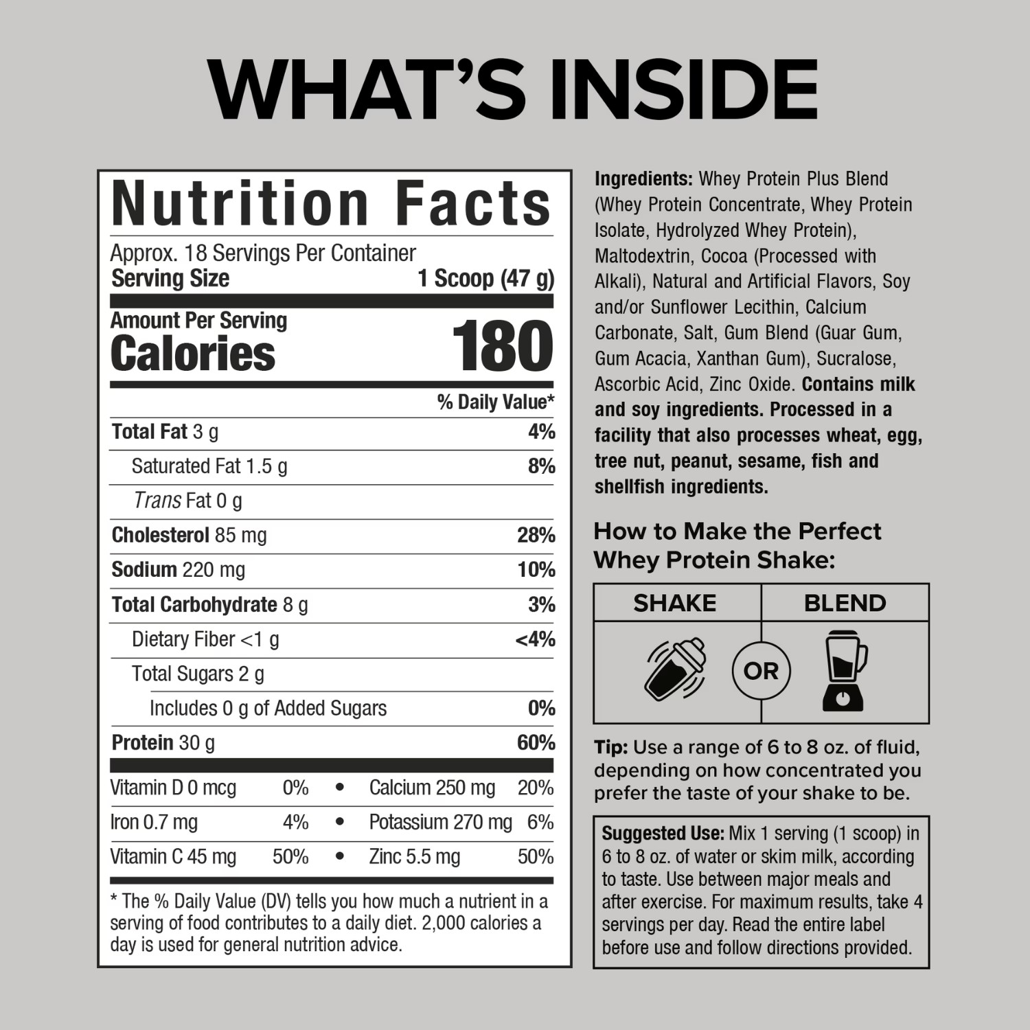 Six Star 100% Whey Protein Plus 30g Triple Chocolate Powder 1.81 lb, 2 Pack