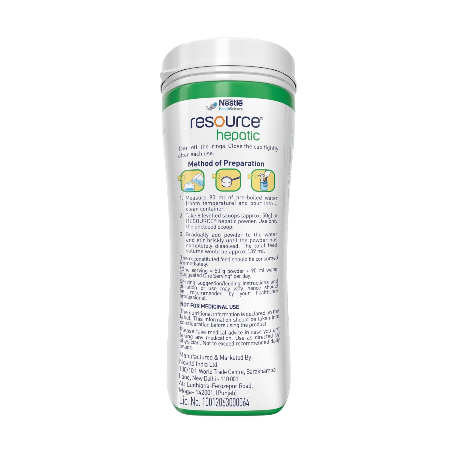 Nestle Resource Hepatic 400gms Jar Pack in Vanilla Flavour