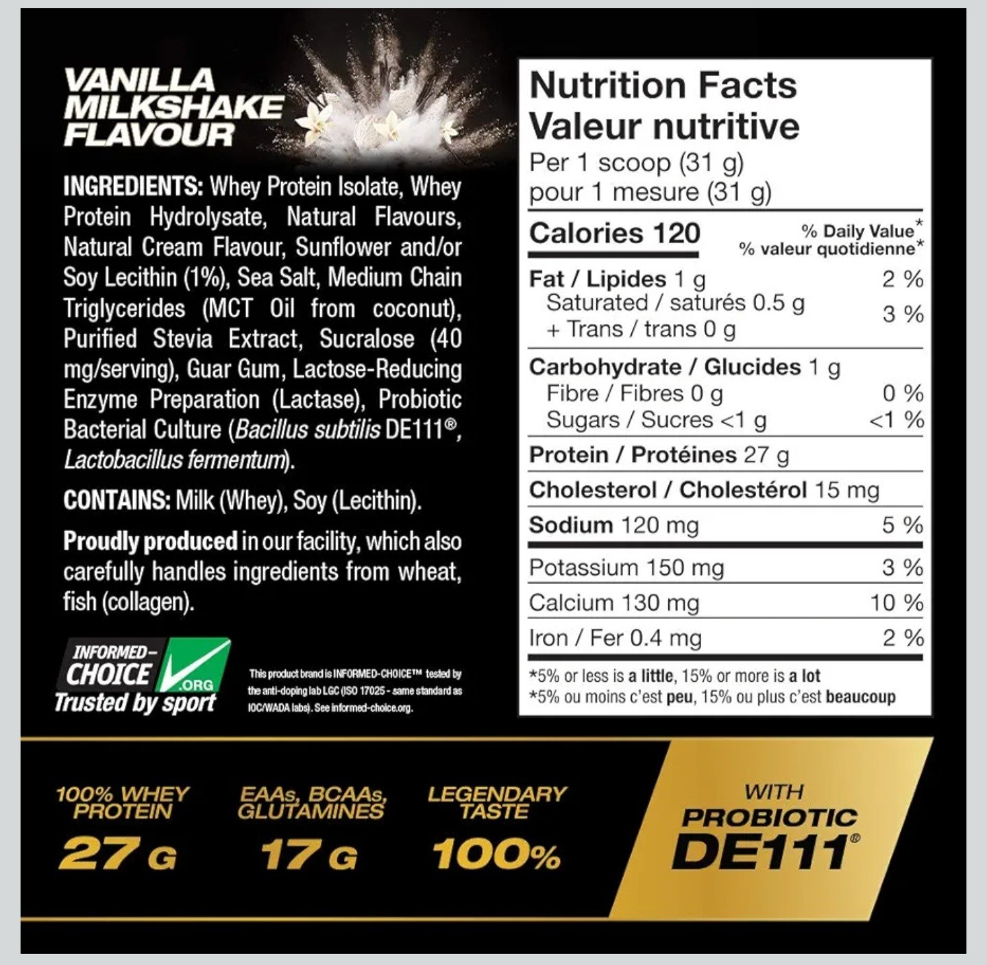 PVL ISO Gold Whey Protein Isolate Chocolate 1.6lb Low Carb Protein Powder