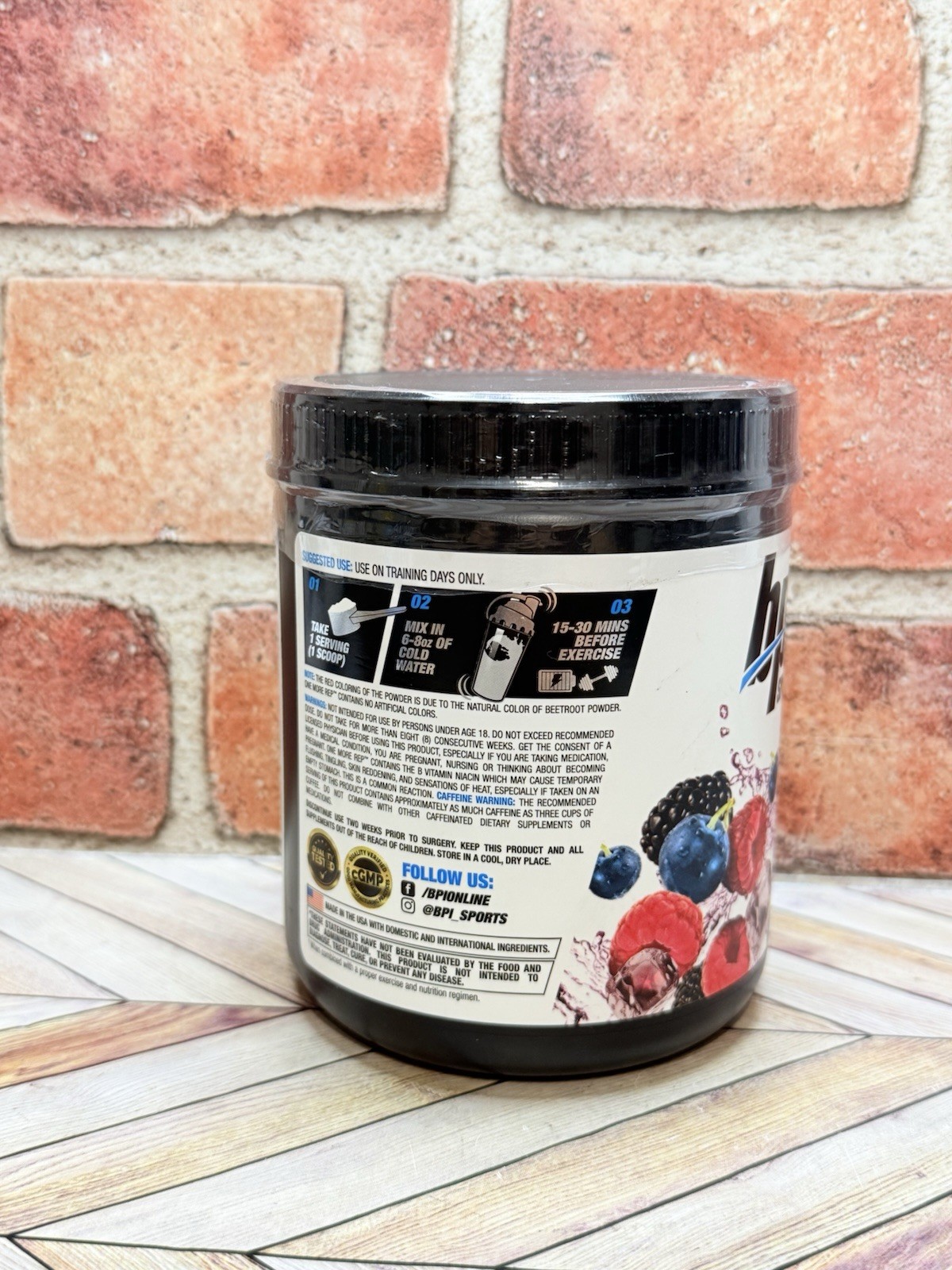 BPI Sports ONE MORE REP Berry Splash Legendary 1.M.R Perform 25 Serv EX: 5/27