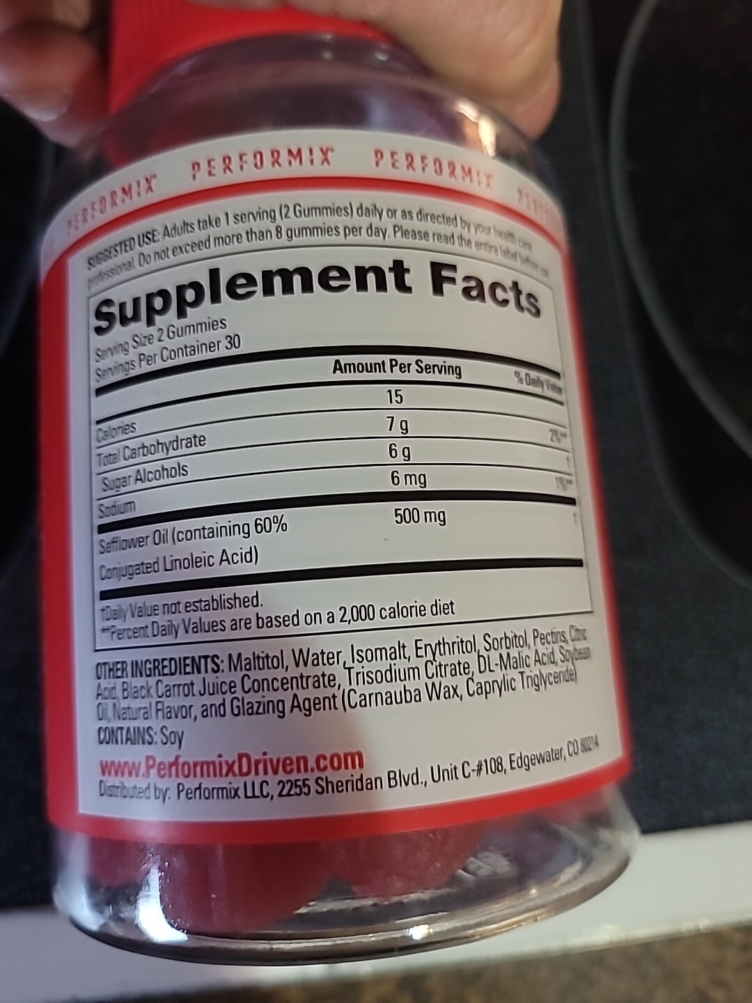 Performix Abcuts CLA Gummies Fruit Punch Ex 10/26 Free Shipping