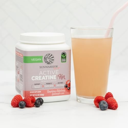 Active Creatine Monohydrate Raspberry Elderflower 14.1oz Powder