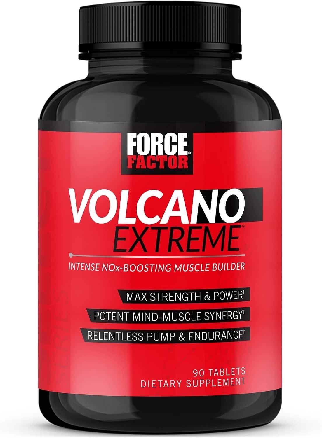 Force Factor Volcano Extreme Pre Workout Nitric Oxide Booster Supplement, 90 Tab