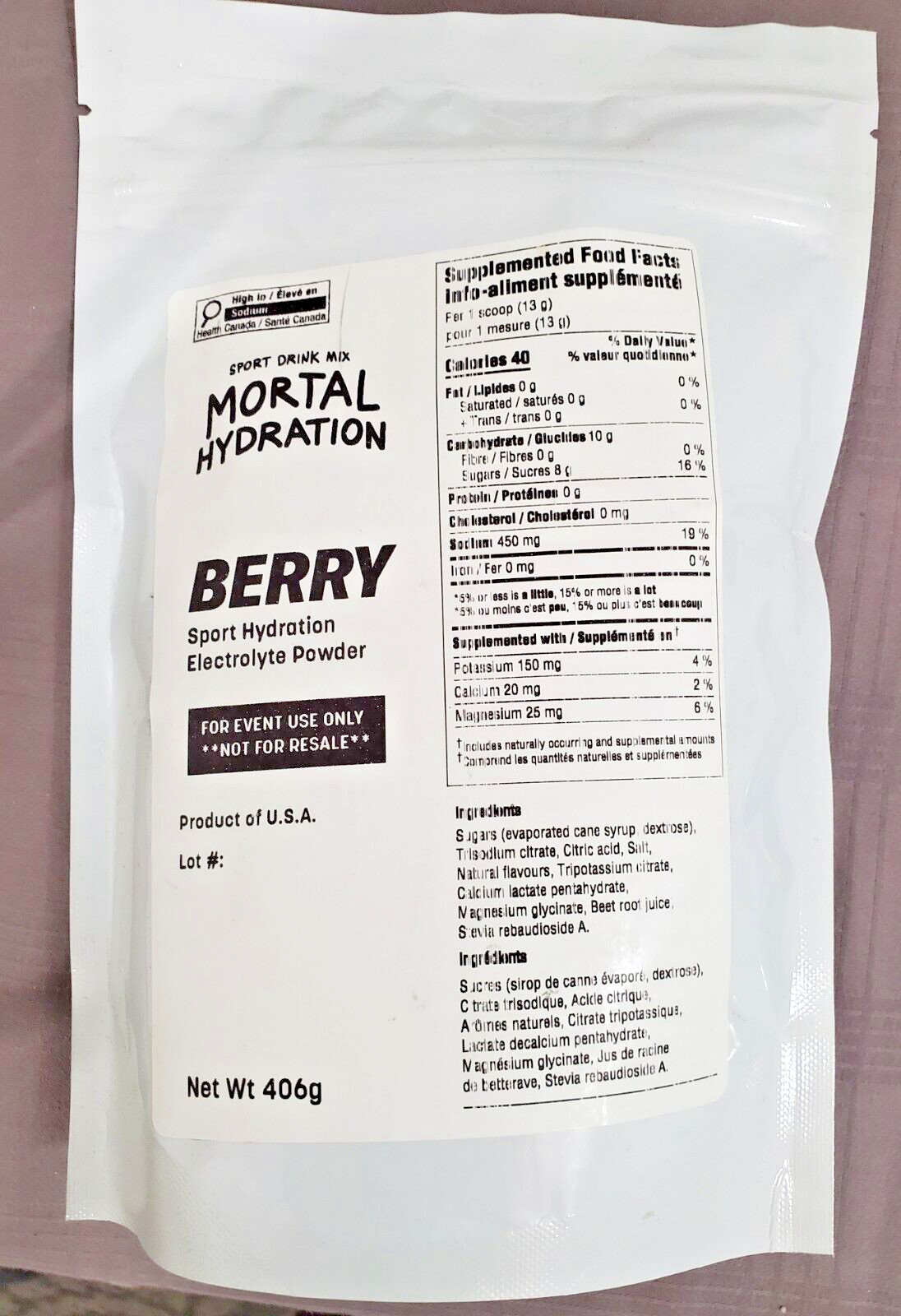 FREE SHIP: Sport Hydration drink mix for events-Scoop into cooler or 35 bottles
