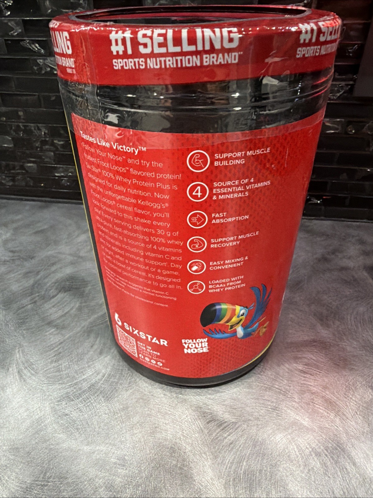 Six Star 100% Whey 30G Protein Plus Froot Loops Flavor 1.81 lbs Exp 6/16/2028
