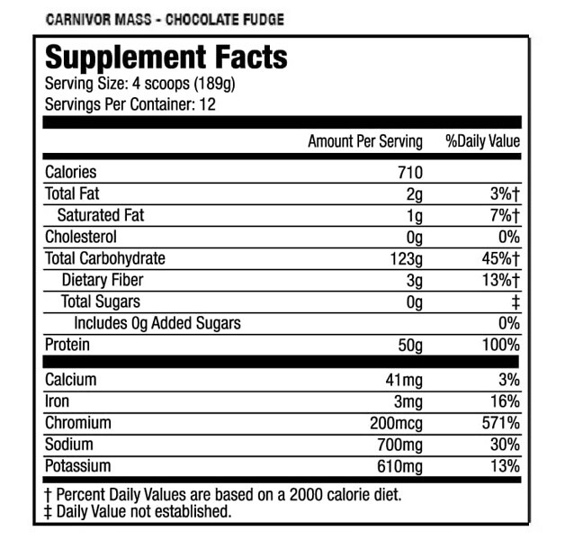 MUSCLEMEDS CARNIVOR MASS (6 LB) beef gainer protein – Pick Flavors