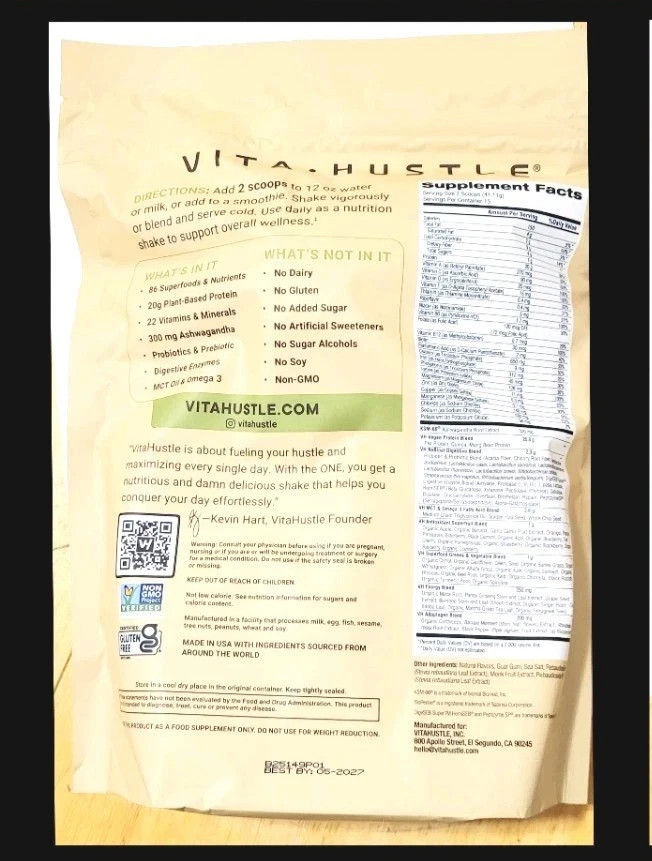 Vita Hustle VANILLA 1.35 LBS Retail 49.99