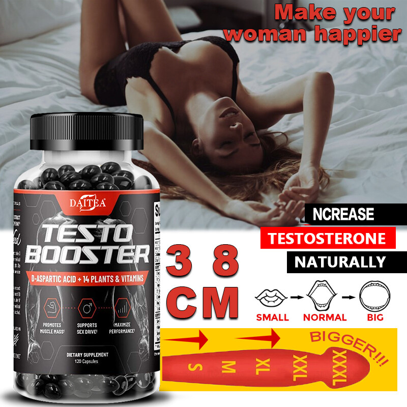 Testosterone Booster for Men,Male Enhancement Pills, Energy,Libido 30/60/120Caps