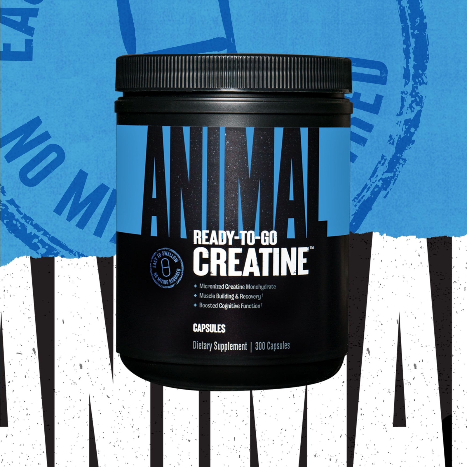 300 Count Creatine Monohydrate Capsules Muscle Builder Energy and Endurance
