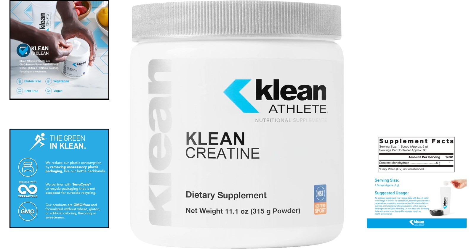 Klean Creatine 11.1oz – Clean Energy & Strength Support for Dedicated Athletes