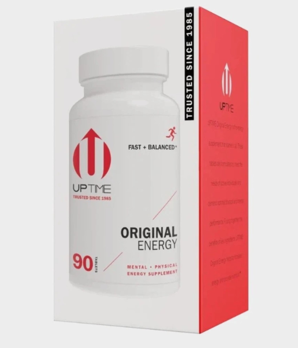Uptime Energy Tablets 270 Ct (3×90) Original Caffeine Ginseng Ginkgo NEW