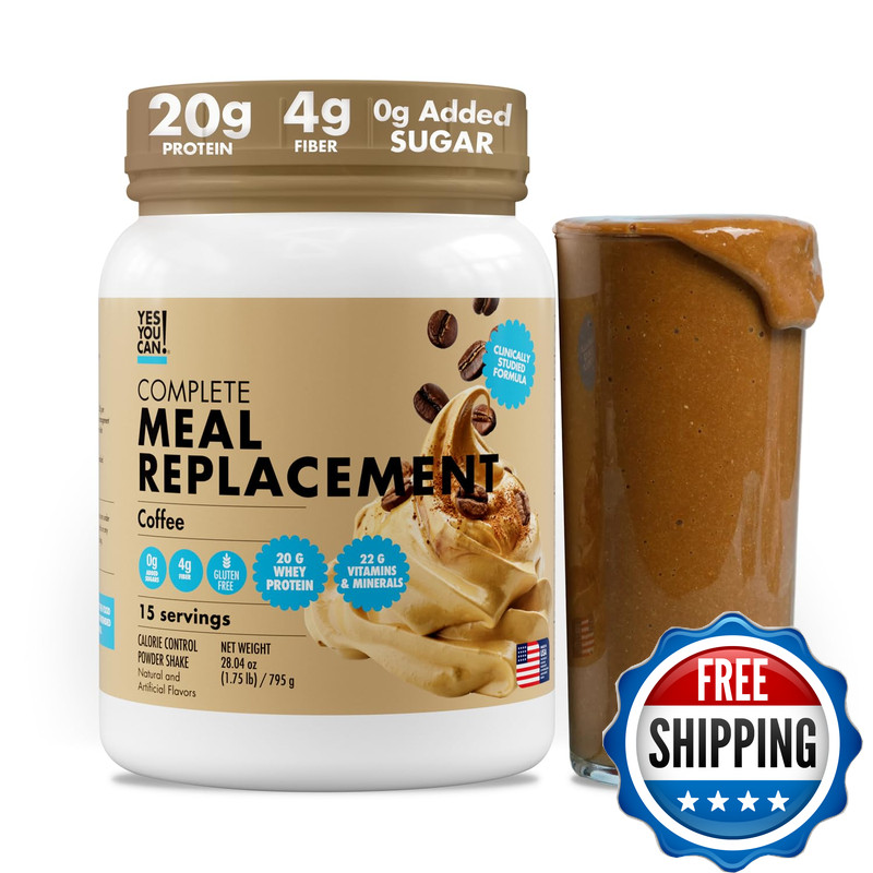 Yes You Can! Yes You Can Meal Replacement Shake – 20G Protein 4G Fiber 21