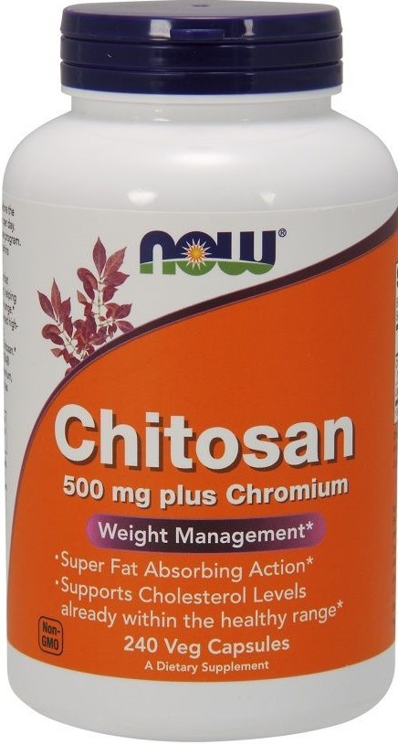 Now Foods Chitosan 500 Mg + Chromium – 240 Vcaps