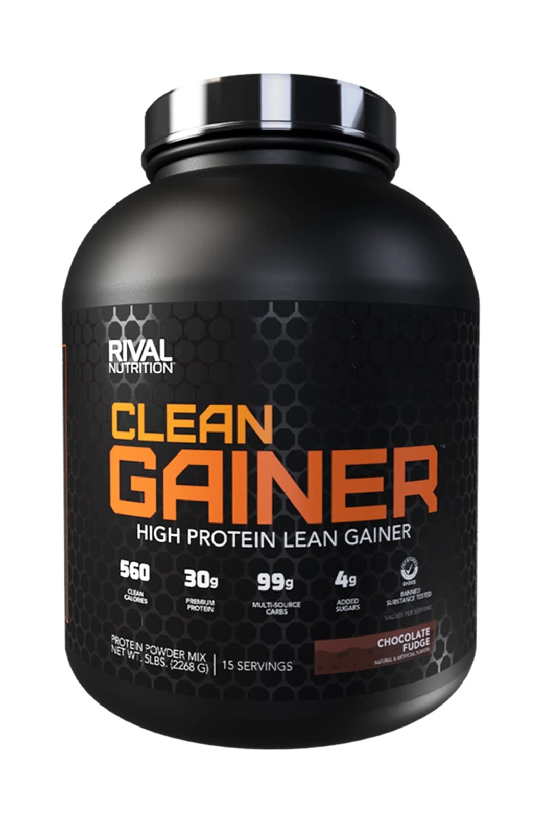 Rivalus Clean Gainer – Chocolate Fudge, 5lbs