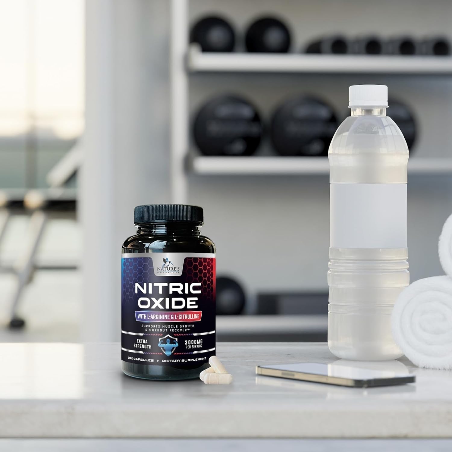 Nitric Oxide Booster Extra Strength 3000mg – L Arginine 3X Strength 240 pills