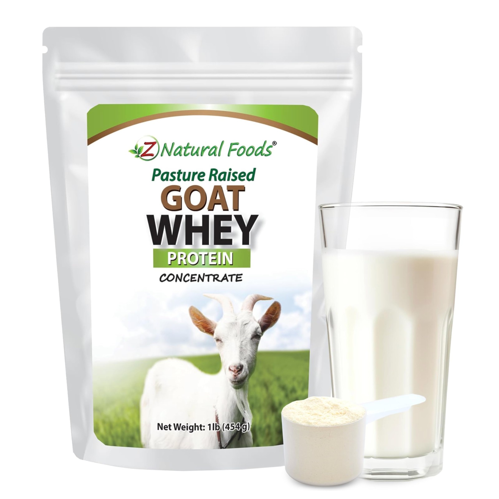 Goat Whey Protein Powder Concentrate – Undenatured, Unflavored, Pasture Raise…